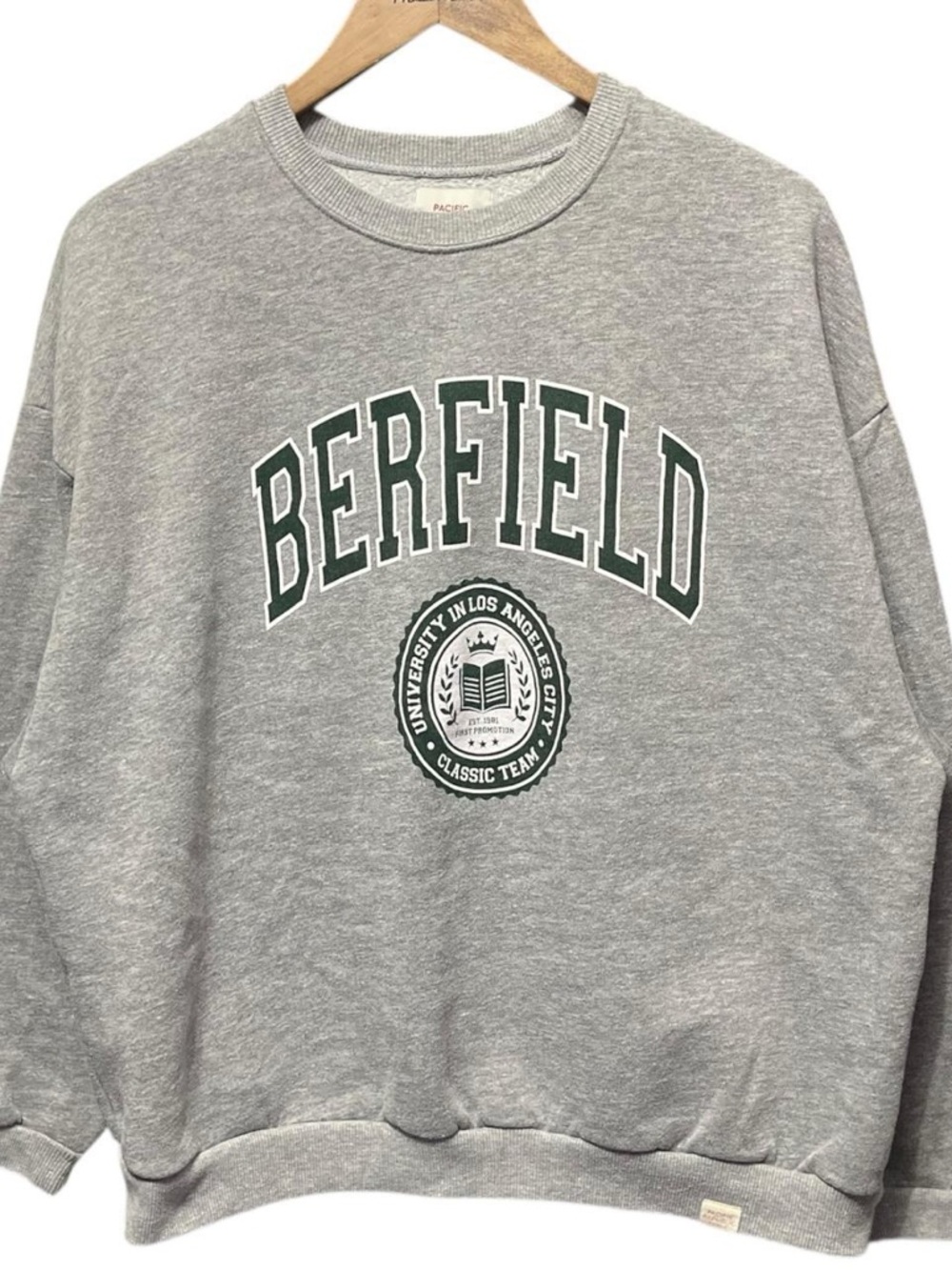Berfield university in Los Angeles city classic team crewneck casual sweatshirt